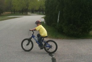 Ben on new bike