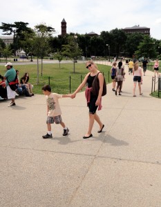 Susanna and Benjamin Walking in DC