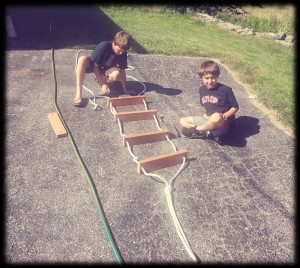Working on Ladder - retro1