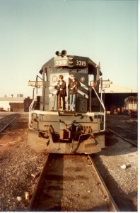 Bill and Me. Date unknown (best guess by when the picture was printed is sometime in 1982)