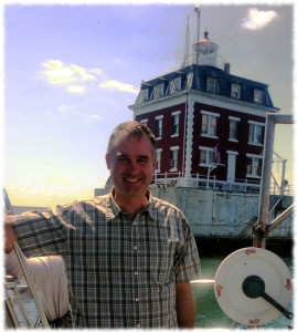 Passing close to New London Ledge Light.