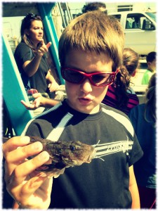 Will showing off a small sea robin.