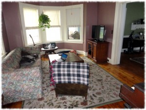 The nearly finished living room (it is still waiting for some pictures to be hung).