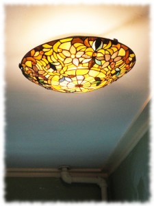 New hall light.