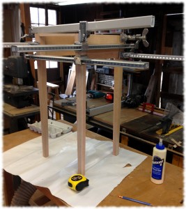 Glue up complete on the second nightstand.