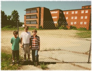 Will, Ben and Tyler at the former Norwich State Hospital property