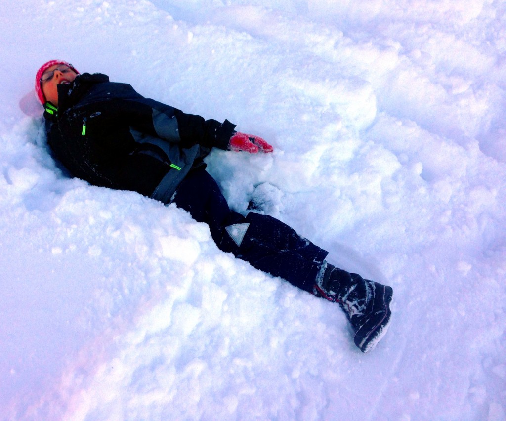 Ben enjoying the deep snow.