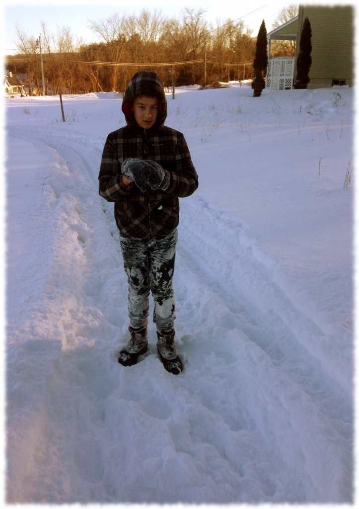 Will playing in the field next door