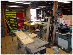 Workbench moved away from the back wall and rotated.