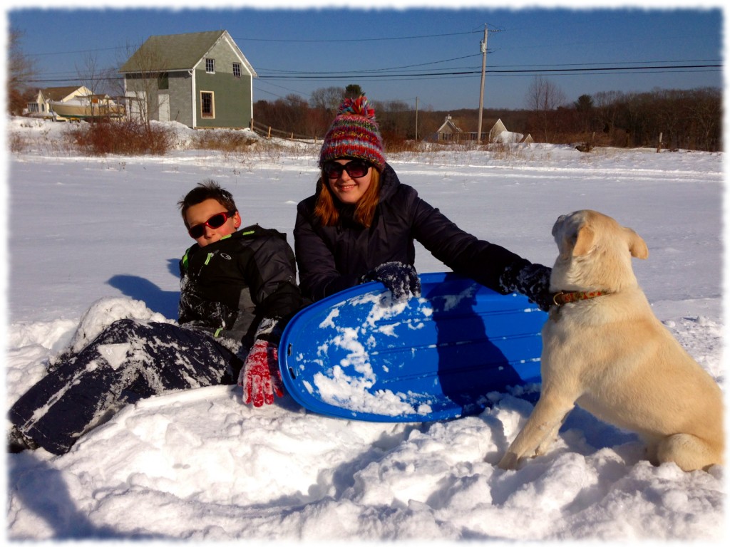 Susanna and Ben enjoying the snow