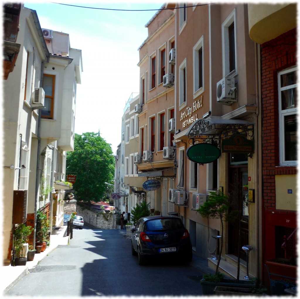 A view of my hotel, Art City Hotel, located in Old Town Istanbul