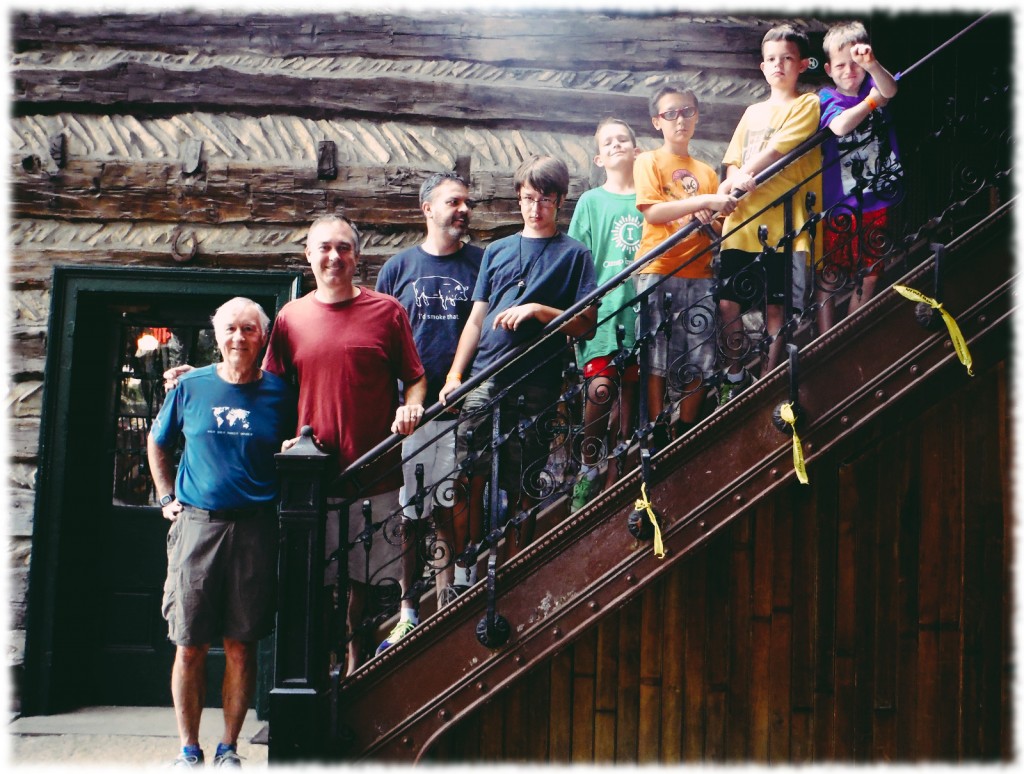 The Curtis boys at the City Museum, St. Louis.