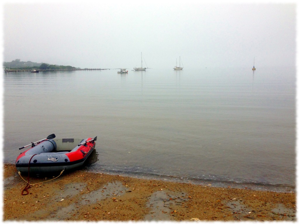 A foggy morning at East Harbor, Fishers Island, NY
