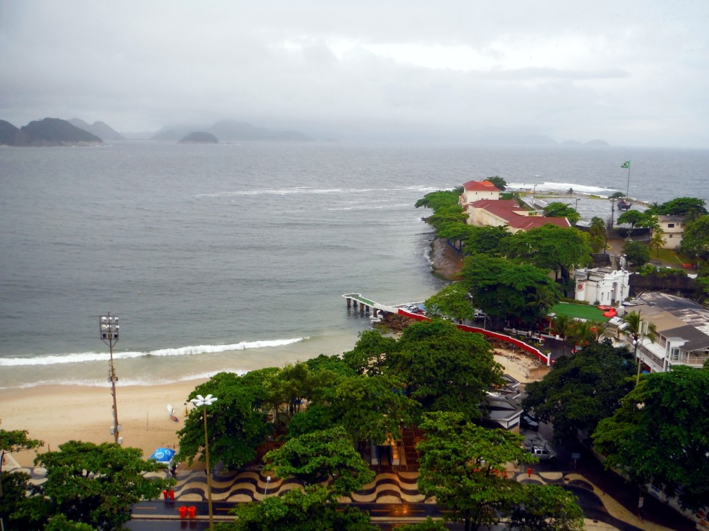 A rainy day in Copacabana after a long day at work